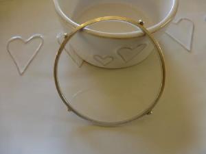 4 silver nuggets bangle